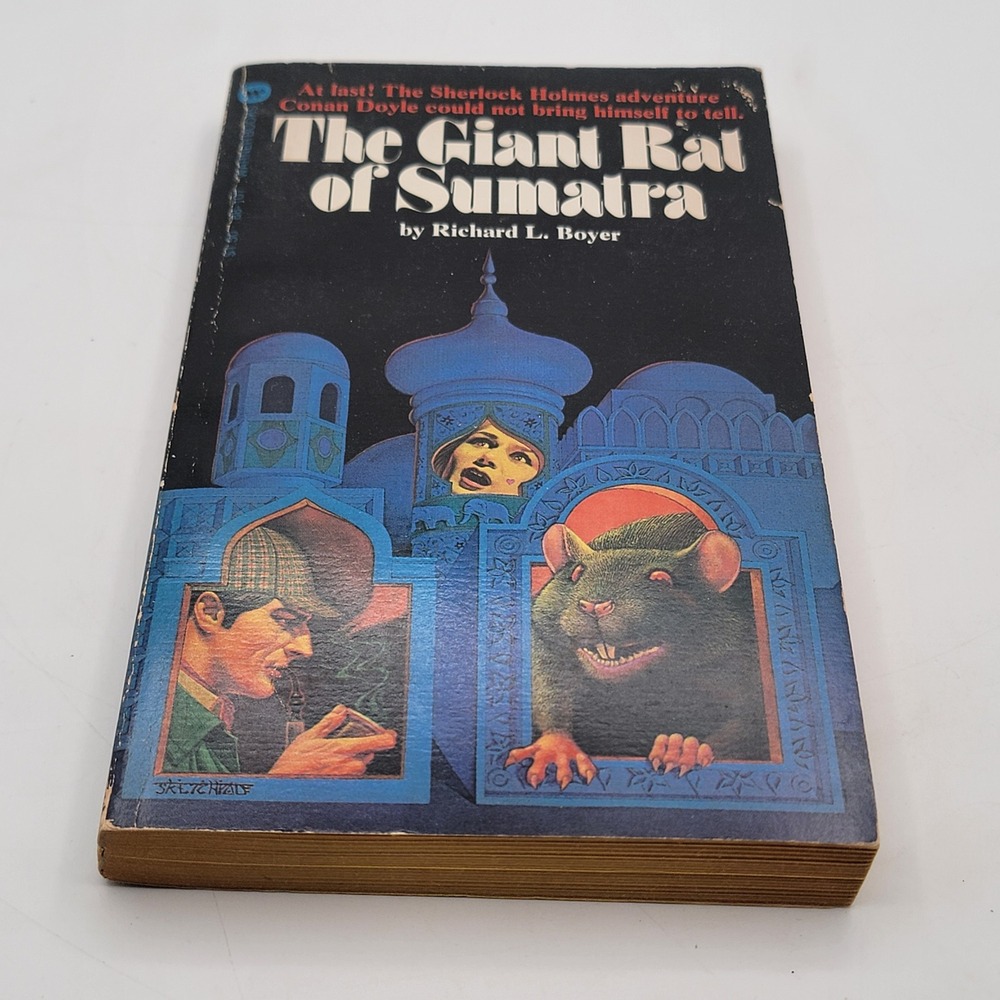 Richard L. Boyer The Giant Rat of Sumatra Paperback 1976 Sherlock Mystery Good